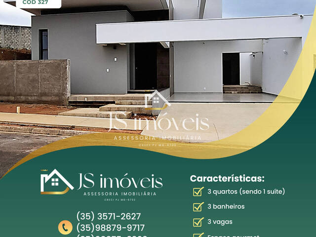 #327 - Casa para Venda em Muzambinho - MG
